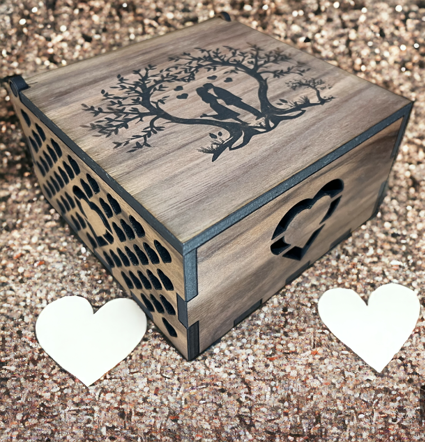 Heart Themed Keepsake Box